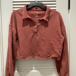 Lounge polo Women's Rust Crop Top